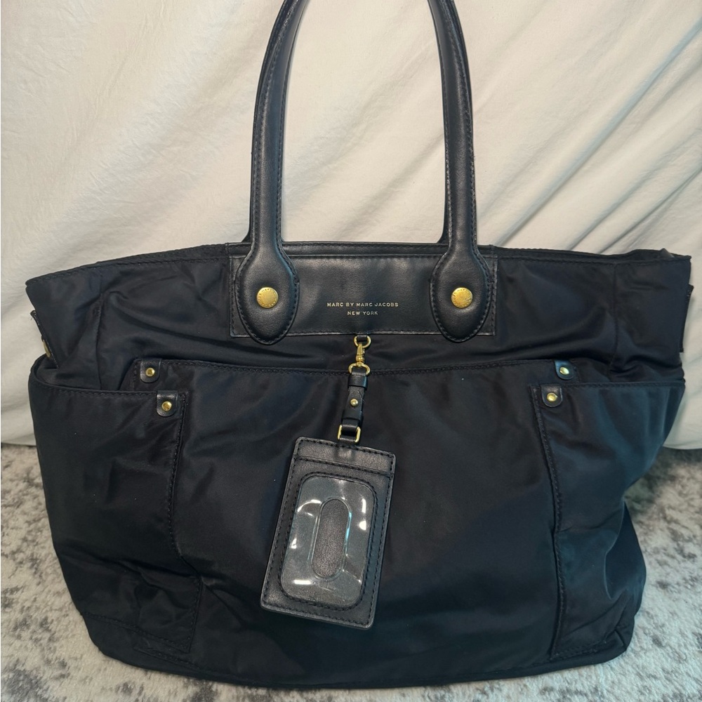 Marc by Marc Jacobs Nylon Tote – Black with Gold Hardware